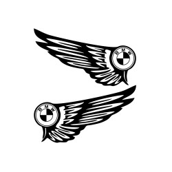 Set Sticker Auto BMW aripi