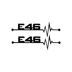 Set Sticker Auto BMW E46 1