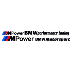 Set Sticker Auto BMW m power performance