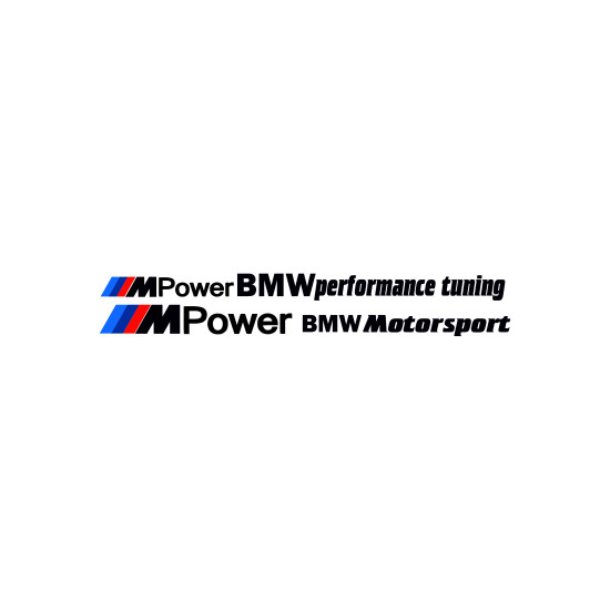 Set Sticker Auto BMW m power performance