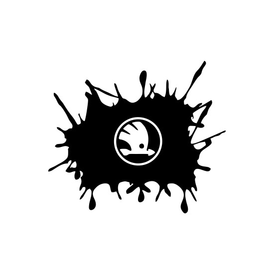 Sticker Auto Skoda splash
