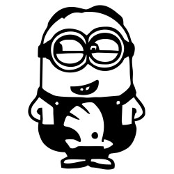 Sticker Auto Skoda minion