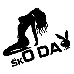 Sticker Auto Skoda o da playboy 