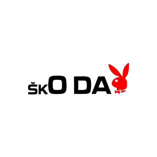Sticker Auto Skoda o da playboy 1