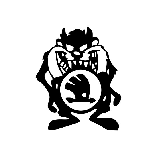 Sticker Auto Skoda tazmanian zambitor