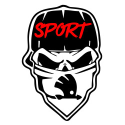 Sticker Auto Skoda Skull gangster sport