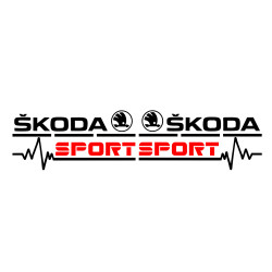 Set Sticker Auto Skoda oglinzi