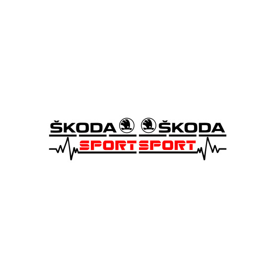 Set Sticker Auto Skoda oglinzi