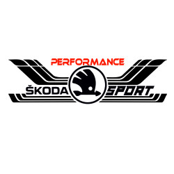 Sticker Auto Skoda performance sport