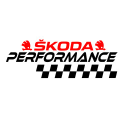 Sticker Auto Skoda performance 1