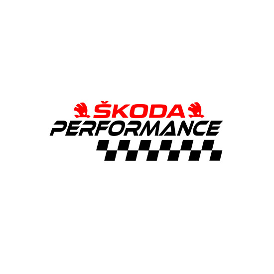 Sticker Auto Skoda performance 1