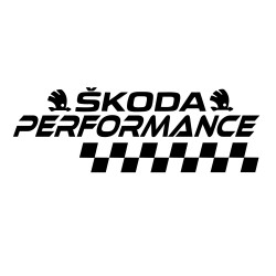 Sticker Auto Skoda performance 2