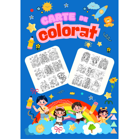 Carte de colorat – Lumea Subacvatica – Format A4, STK-S, Spiralata