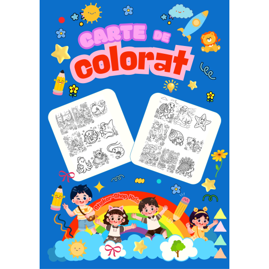 Carte de colorat – Lumea Subacvatica – Format A4, STK-S, Spiralata