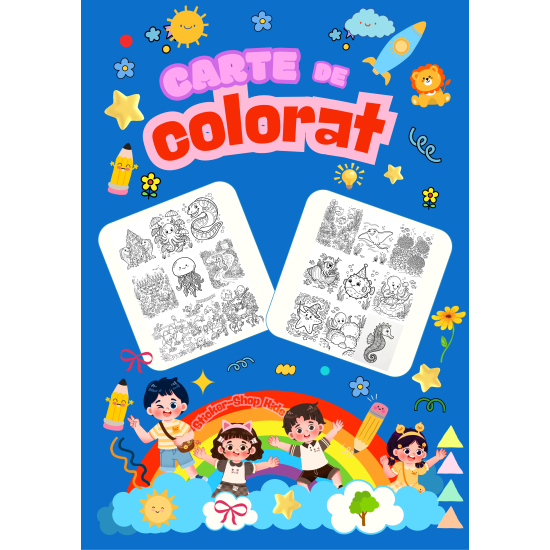 Carte de colorat – Lumea Subacvatica – Format A4, STK-S, Spiralata