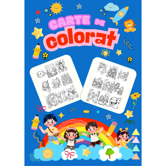 Carte de colorat – Lumea Subacvatica – Format A4, STK-S, Spiralata