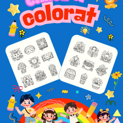Carte de colorat – Momente de Relaxare – Format A4, STK-S, Spiralata - 30 Pag.