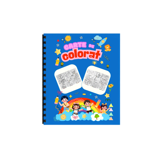 Carte de colorat – Culori si Creativitate Colorare dupa Numere– Format A4, STK-S, Spiralata