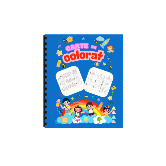 Carte de colorat – Culori si Creativitate Colorare dupa Numere– Format A4, STK-S, Spiralata