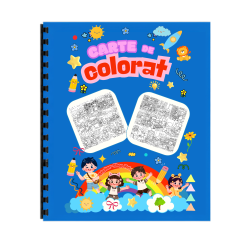 Carte de colorat – Aventuri in Imagini – Format A4, STK-S, Spiralata - 41 Pag.