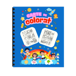 Carte de colorat – Aventuri de Vară –  Format A4, STK-S, Spiralată 30 Pag.