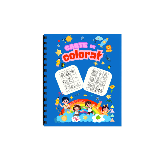 Carte de colorat – Aventuri de Vară –  Format A4, STK-S, Spiralată