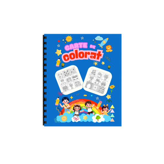 Carte de colorat – Flori si Gradini – Format A4, STK-S, Spiralata