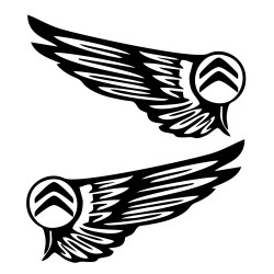 Set Sticker Auto Citroen aripi