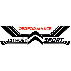 Sticker Auto Citroen performance sport