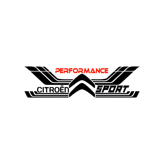 Sticker Auto Citroen performance sport