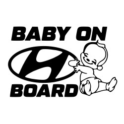Sticker Auto Hyundai baby on board