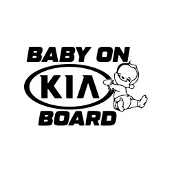 Sticker Auto Kia baby on board 
