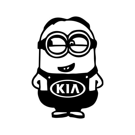 Sticker Auto Kia minion