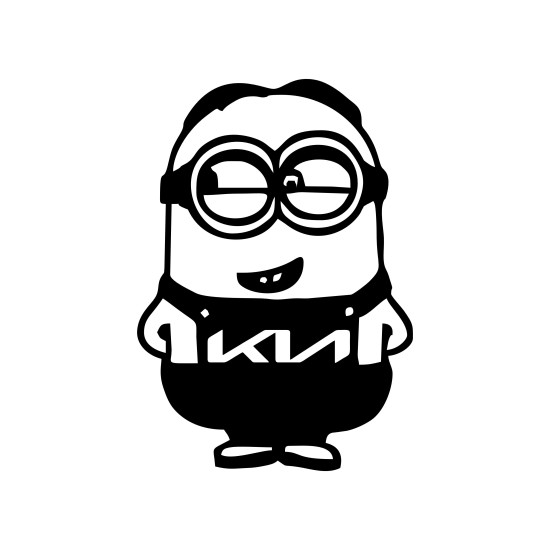 Sticker Auto Kia new minion