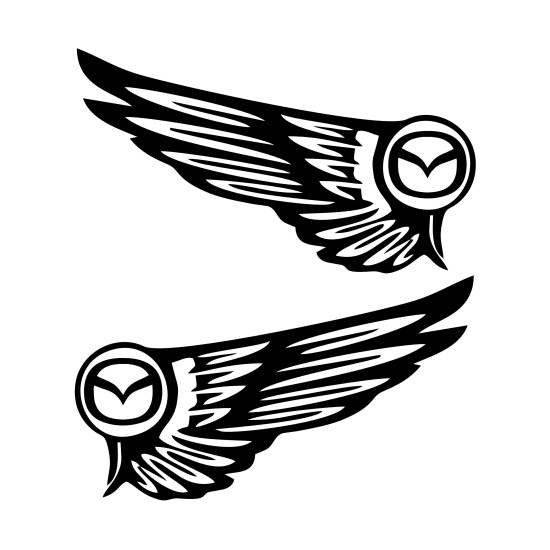 Set Sticker Auto Mazda aripi