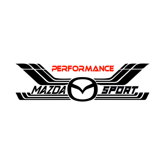 Sticker Auto Mazda performance sport