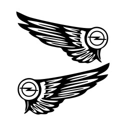 Set Sticker Auto Opel aripi 