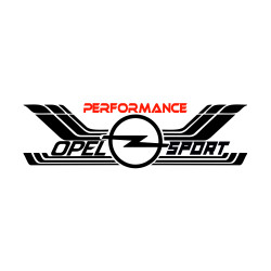 Sticker Auto Opel performance