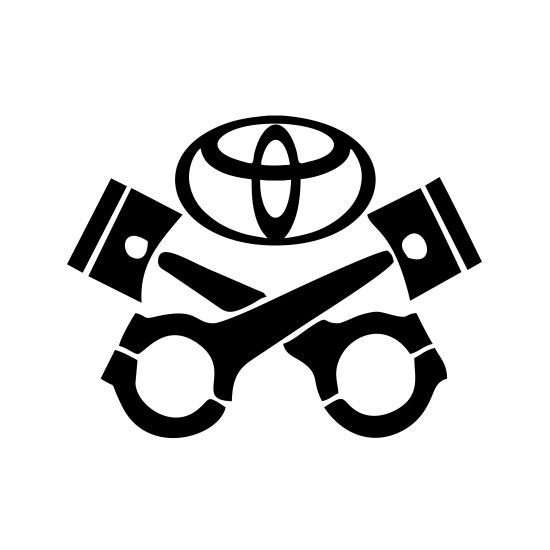 Sticker Auto Toyota piston