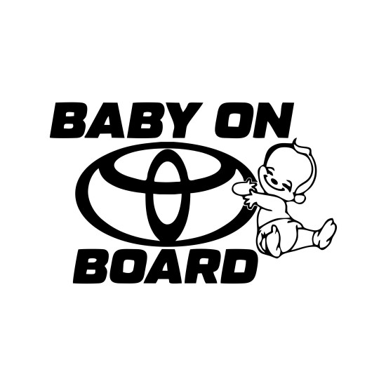 Sticker Auto Toyota baby on board