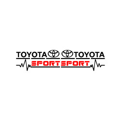 Set Sticker Auto Toyota oglinzi