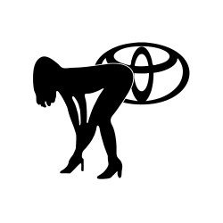 Sticker Auto Toyota girl 1