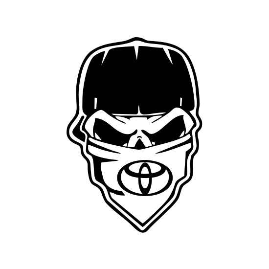 Sticker Auto Toyota Skull gangster