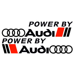 Set Sticker Auto power by AUDI 