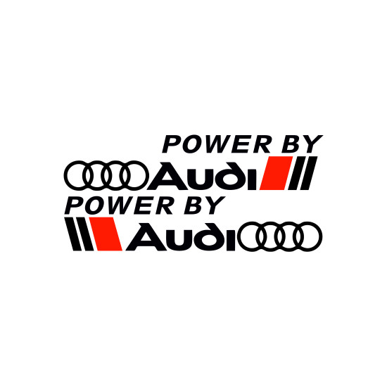 Set Sticker Auto power by AUDI