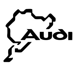 Sticker Auto AUDI pista