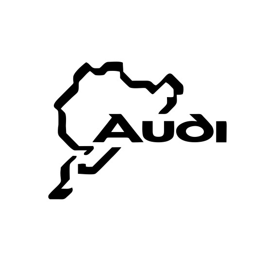 Sticker Auto AUDI pista