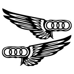 Set Sticker Auto AUDI aripi 