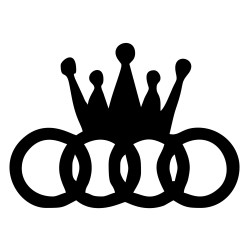 Sticker Auto AUDI coroana