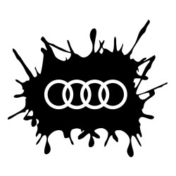 Sticker Auto AUDI splash